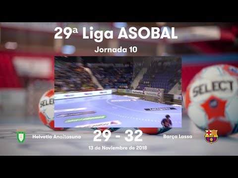LIGA ASOBAL J10: Helvetia Anaitasuna - Barça Lassa 29-32