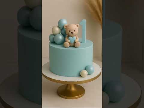 Baby first birthday cake design
