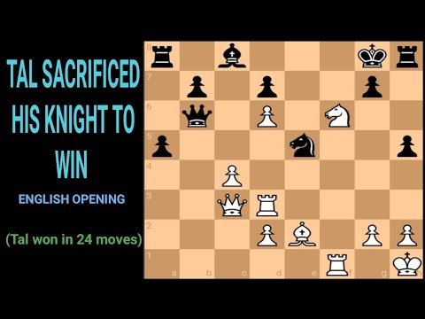 Mikhail Tal vs John Van Der Wiel 1982 - Hoogovens tournament. Wijk Aan Zee,Netherland