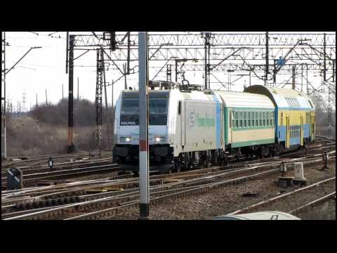 Pociąg z lokomotywą TRAXX - Opole Groszowice (HD)