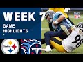 Steelers vs. Titans Week 7 Highlights | NFL 2020