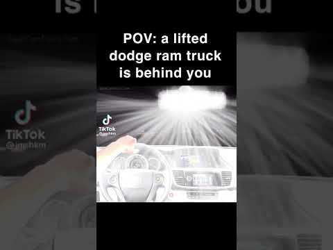 POV a lifted Dodge Ram truck is behind you #shorts #memes