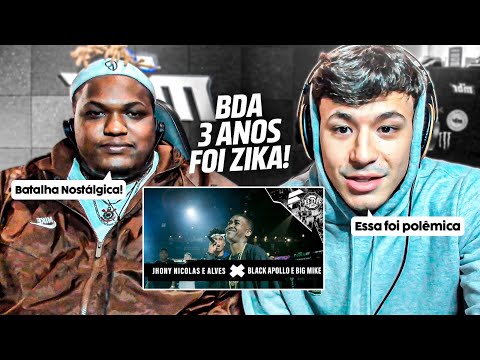 APOLLO E BIG MIKE REAGEM A BDA 3 ANOS: JHONY NÍCOLAS WALTER e ALVES x APOLLO BLACK e BIG MIKE