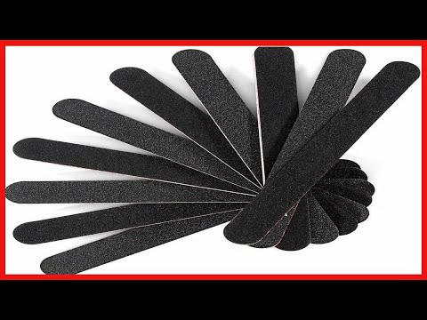 Nail File Emery Board Nail Care Double Sided 100 180 Grit Gel Acrylic Dip Black Nail Buffering File