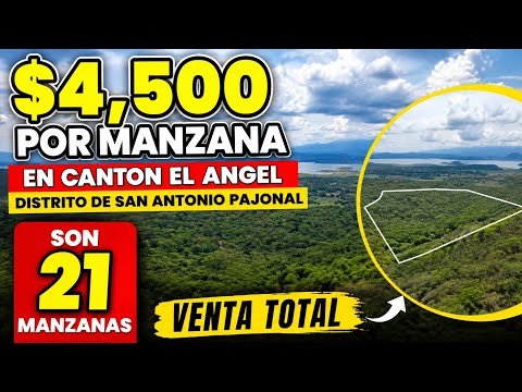 $4,500 POR MANZANA🥳 EN EL DEPARTAMENTO DE SANTA ANA CANTON EL ANGEL DISTRITO DE SAN ANTONIO PAJONAL 