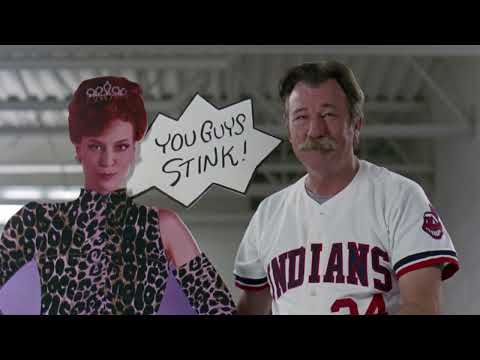 Major League trailer frame focusing on Ricky Wild Thing Vaughn entering from the bullpen