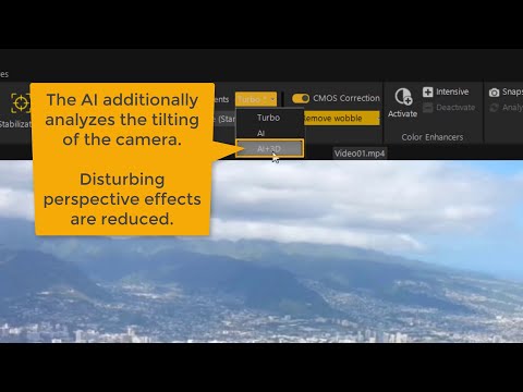 proDAD Mercalli v6 - AI (Artificial Intelligence) assisted stabilization