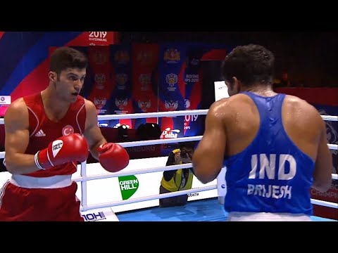Round of 32 (81kg) MALKAN Bayram (TUR) vs YADAV Brijesh (IND) /AIBA World 2019
