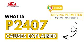 OBD Code p2407 Guide to Repair