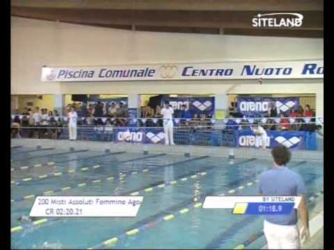 Serie 1 dei 200 Misti  Assoluti Femmine Agonisti -  Meeting di Halloween 8  Trofeo citta' di Rosa'