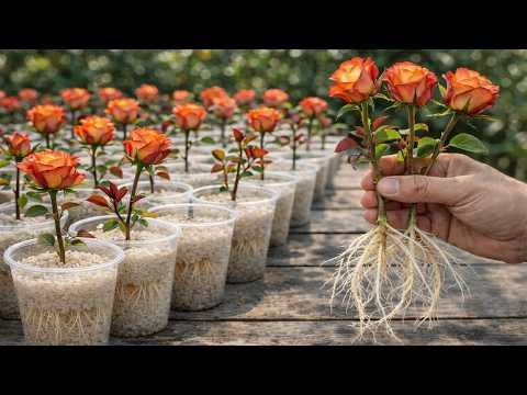 Just Rice! Rose Cuttings Take Root, Sprout, And Bloom Overnight!
