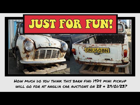 Barn Find 1974 Mini Pickup - How much will it sell for? Comment below...
