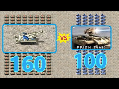 Howitzer vs Prism Tank - Same Cost - Red Alert 2