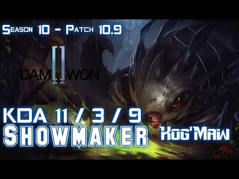 DWG Showmaker KOG'MAW vs LISSANDRA Mid - Patch 10.9 KR Ranked