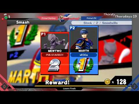 Primal JFK (Marth) vs Primal Starboy (Mewtwo, Olimar) - LF
