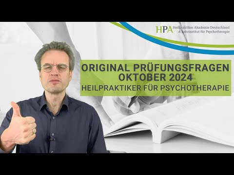 Original Prüfungsfragen aus Oktober 2024 erklärt (Prüfungsvorbereitung Heilpraktiker Psychotherapie)