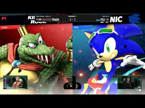 BRINK - Pool C - Peli (Sonic) Vs. Trash (King K. Rool) Smash Ultimate - SSBU Tournament