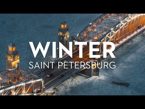 Winter Saint Petersburg Russia 6K. Shot on Zenmuse X7 Drone