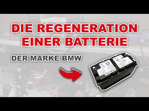 Prozess der Reparatur des Lithium-Ion Akkus vom BMW M-Power Serie