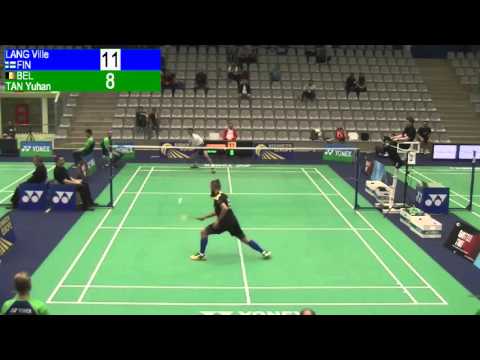 Swiss International 2015 | MS | QF | Ville Lang [FIN] vs Yuhan Tan [BEL]