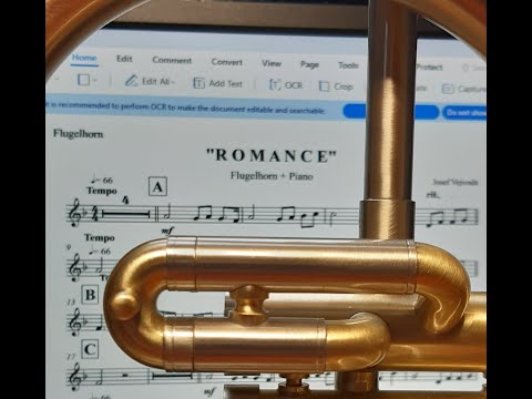 Romance pro křídlovku (Romance for flugelhorn) - Josef Vejvoda, František Tomšíček - flugelhorn solo