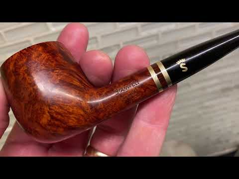 1980s vintage Stanwell Brass Band 45 Billiard Pot 1.45 oz 5.25” Made in Denmark