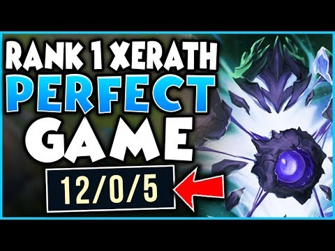 #1 XERATH WORLD PERFECT RANKED GAME! (INSANE KDA) SEASON 9 XERATH GAMEPLAY - League of Legends