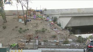 Homeless man creates mini mansion alongside Pacoima freeway