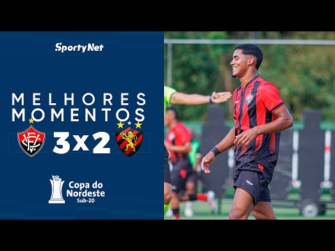 🚨 ALERTA JOGAÇO COM CHUVA DE GOLS - Vitória 3x2 Sport - Melhores Momentos - Copa do Nordeste sub-20
