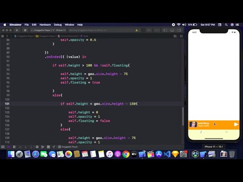 Draggable Audio Player In SwiftUI - Floating Audio Player In SwiftUI - Audio Player SwiftUI Tutorial