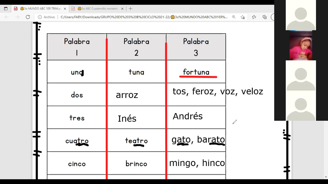 Clase de Lengua Materna Español, Crear canciones divertidas, pág 64 del libro de texto, 3B