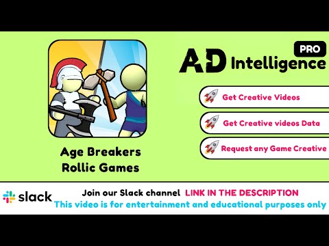 AD intelligence PRO | Age Breakers By Rollic Games | #adintelligence #gameAds