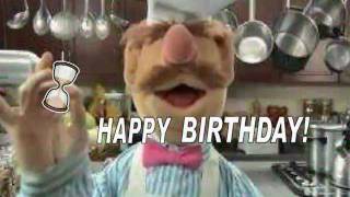 Happy Birthday Video E-Cards, The muppet shows swedish chef dancing in the kitchen to wish you a happy birthday