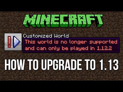 xisumavoid - Minecraft 1.13 How To Open A 1.12 Customized World In Minecraft 1.13