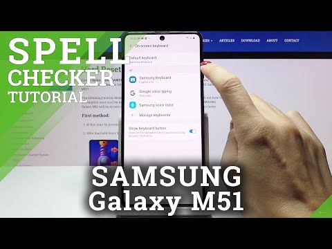How to Enable Spell Check in SAMSUNG Galaxy M51 – Text Correction Settings