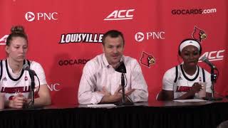 WBB: Coach Jeff Walz, Dana Evans, &amp; Kylee Shook Post Game vs Tennessee State