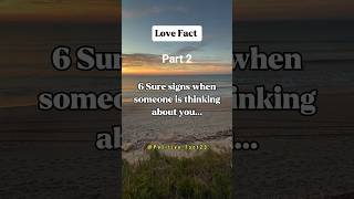 6 Sure signs when someone is thinking about you...#shorts #psychologyfacts