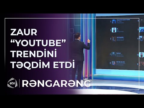 Zaur Nəbioğlu Azərbaycan üzrə həftəlik “YouTube” TRENDİNİ TƏQDİM ETDİ