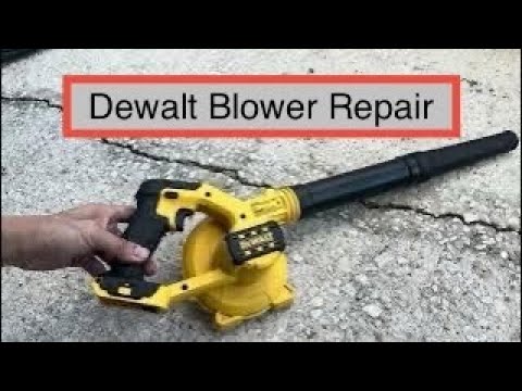 Repairing DeWalt 20V MAX DCE100 Handheld Blower Tool fix repair tutorial instructions