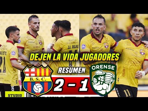 THEY MAKE THEM SUFFER UNTIL THE END! BARCELONA SC 2-1 ORENSE (SUMMARY) BSC STILL IN THE LIBERTADO...