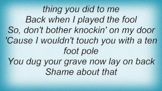 Sara Evans - Shame About That Lyrics