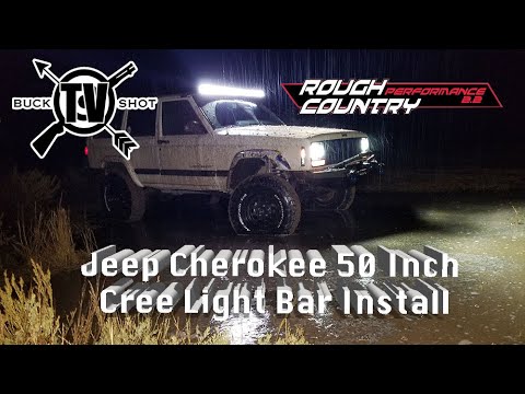 Jeep Cherokee 50 Inch Light Bar Install - ROUGH COUNTRY