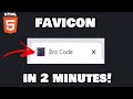 Learn HTML favicons in 2 minutes! 🗿