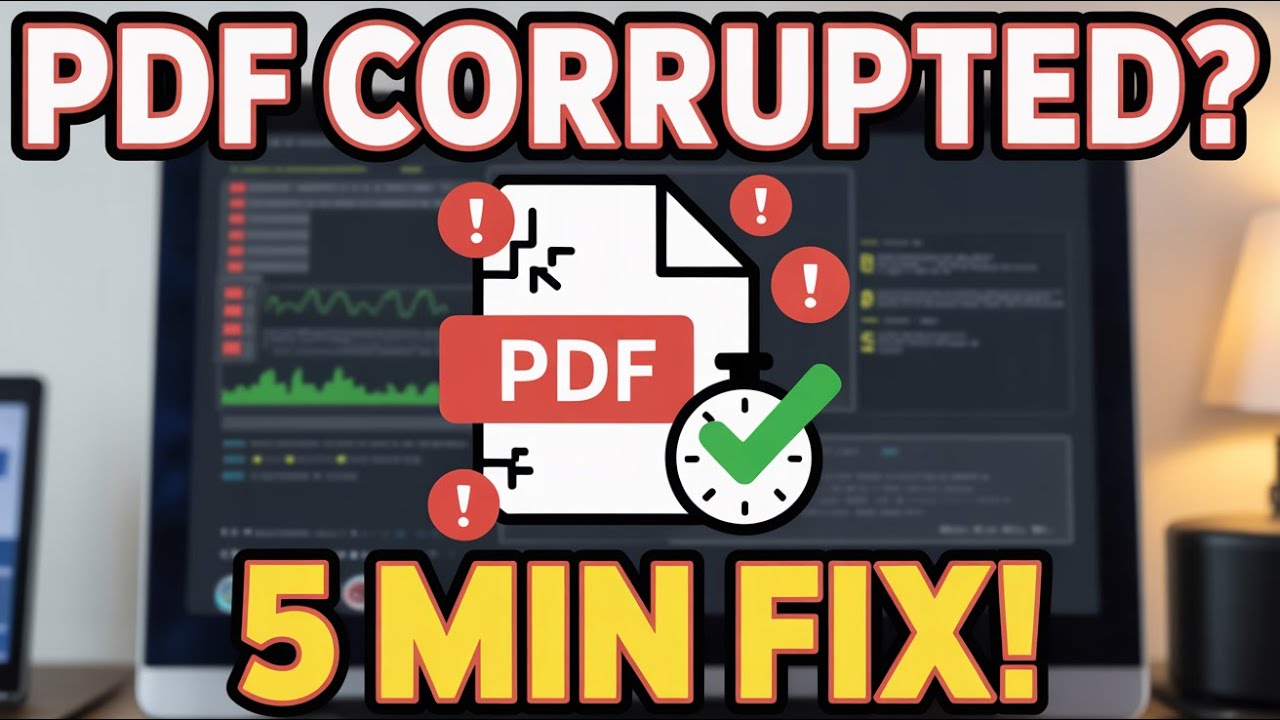 PDF File Corrupted? Fix It in 5 Minutes (2026 Guide)