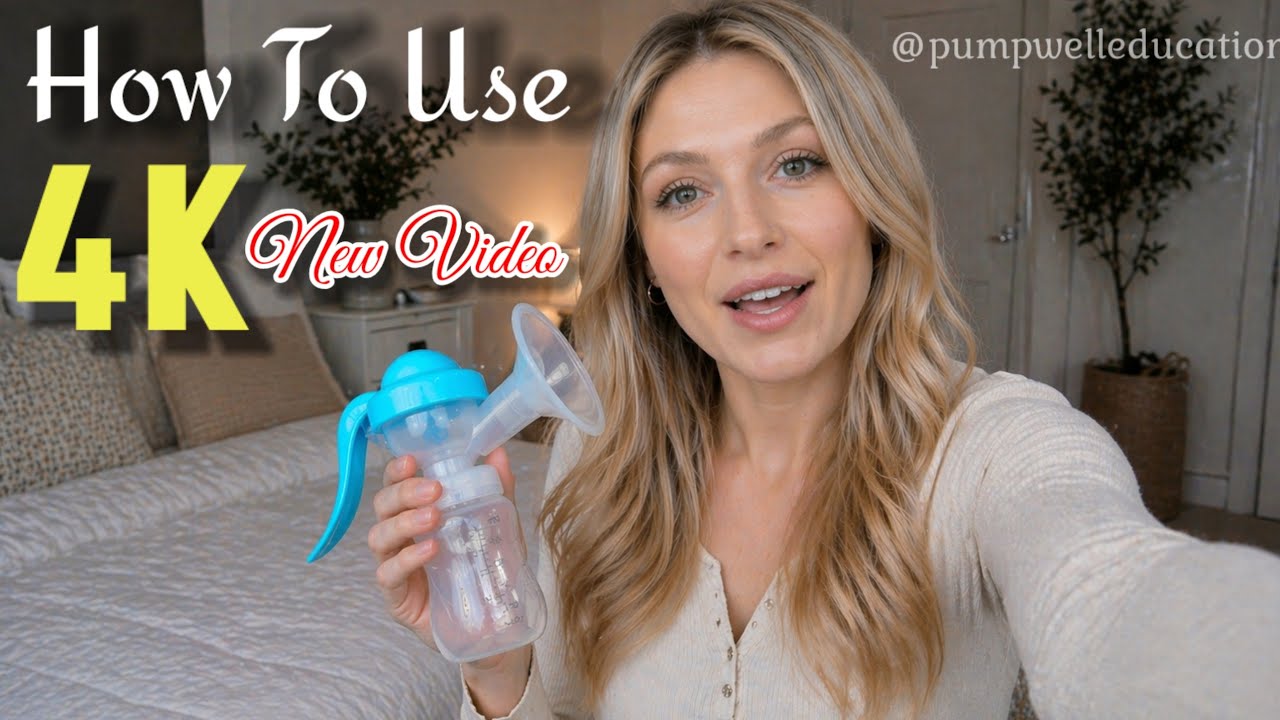 How to Use a Breast Pump Safely (Beginner Friendly Tutoria [4K] 🩷 #babyfeeding for education 