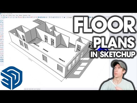 Getting Started in SketchUp 2025 Part 5 - Modeling a FLOOR PLAN!