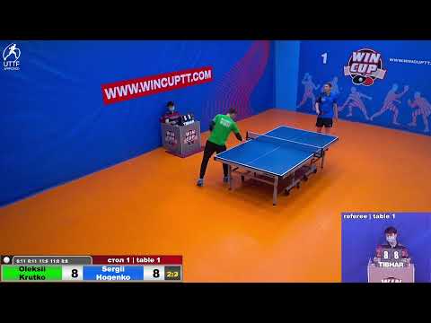 Крутько Алексей 2-3 Гогенко Сергей    Восток 1  WINCUP  20.02.22 Прямая трансляция Зал 1