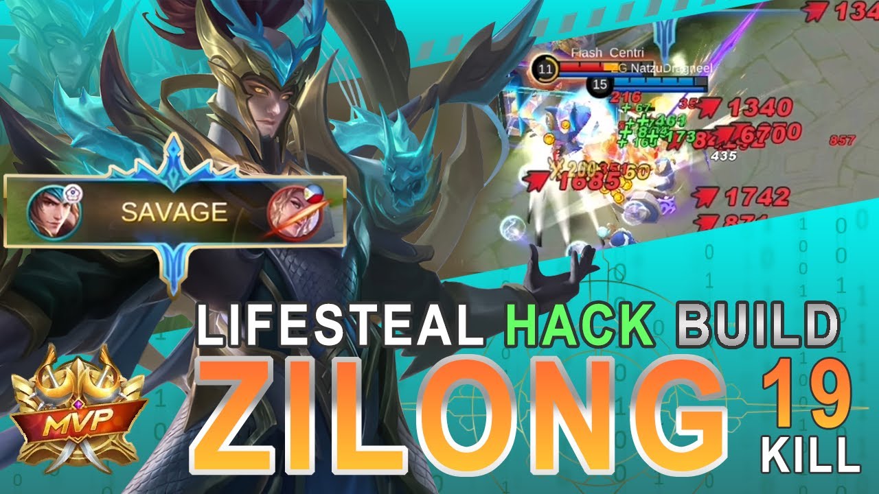 Lifesteal Build For Zilong | Zilong Savage Gameplay | Mobile Legends Bang Bang