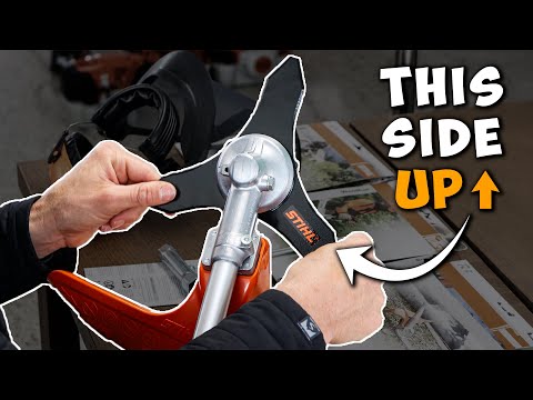 Easiest way to Install Brush BLADE on String Trimmer