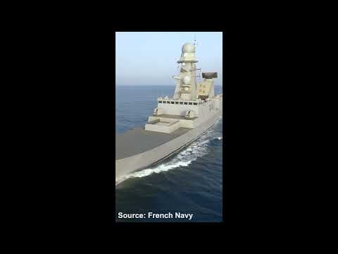 French Navy Forbin frigate Aster 30 missile intercepts AASM guided bomb